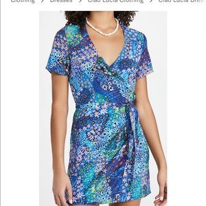 Ciao Lucia Zia silk wrap dress -floral print